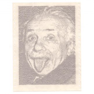 Albert Einstein ASCII Art Retro Bilder Druck